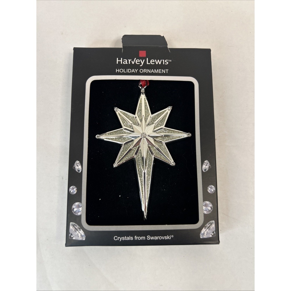 Harvey Lewis 2015 Star Ornament Featuring Swaroski Crystals